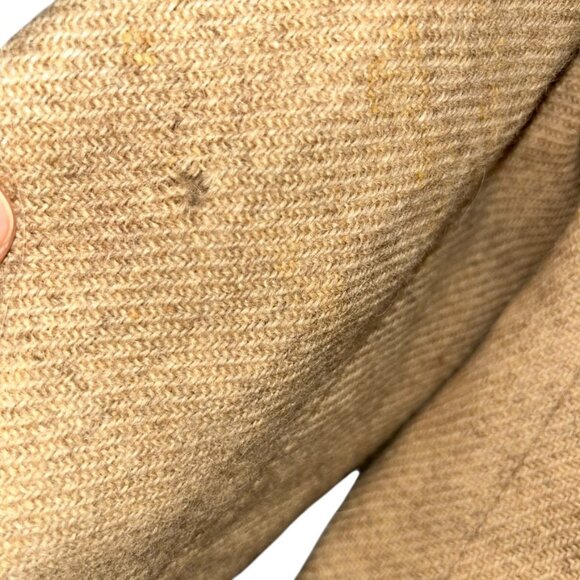 Ralph Lauren Collection vintage khaki tan tweed wool blazer jacket 10 - Picture 3 of 4